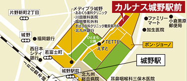 カルナス城野駅前：地図